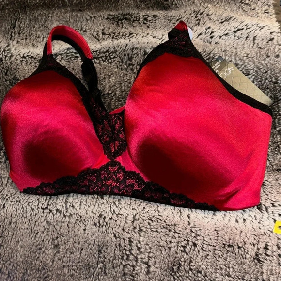 Ti Voglo Eva padded bra red lace Sz 42DDD - Picture 3 of 14